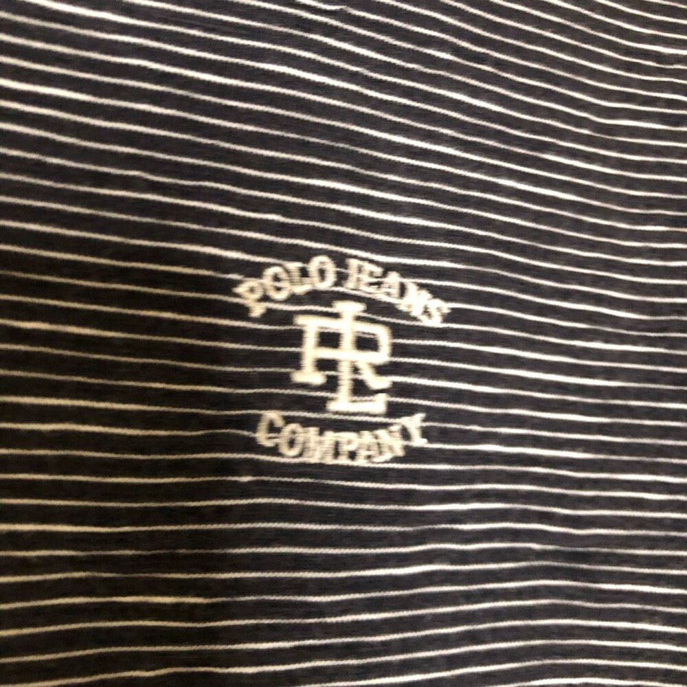 Vintage Y2K Ralph Lauren Polo Jeans Striped T-Shirt M - Picture 5 of 7